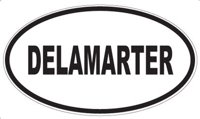 DELAMARTER - Oval Sticker