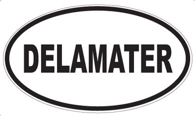 DELAMATER - Oval Sticker