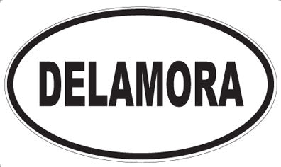 DELAMORA - Oval Sticker