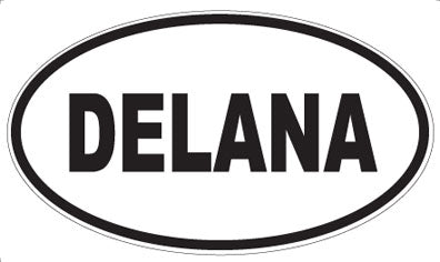 DELANA - Oval Sticker