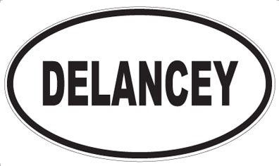 DELANCEY - Oval Sticker