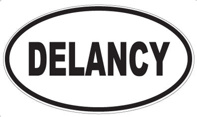 DELANCY - Oval Sticker