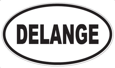 DELANGE - Oval Sticker