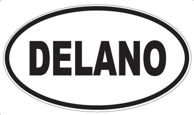 DELANO - Oval Sticker