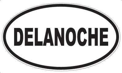 DELANOCHE - Oval Sticker