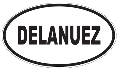 DELANUEZ - Oval Sticker