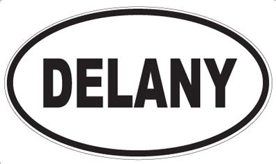 DELANY - Oval Sticker