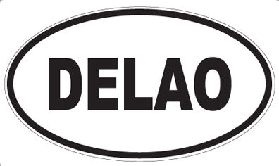 DELAO - Oval Sticker