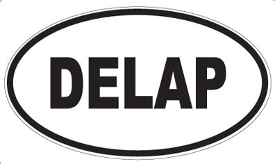 DELAP - Oval Sticker