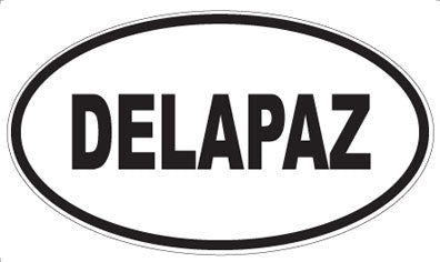 DELAPAZ - Oval Sticker
