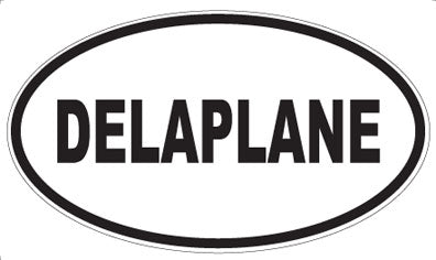 DELAPLANE - Oval Sticker