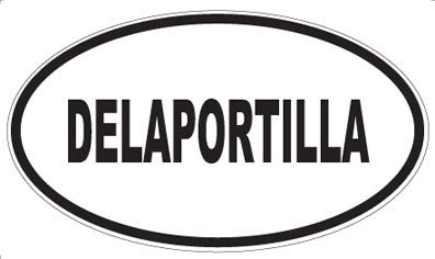 DELAPORTILLA - Oval Sticker