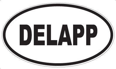 DELAPP - Oval Sticker