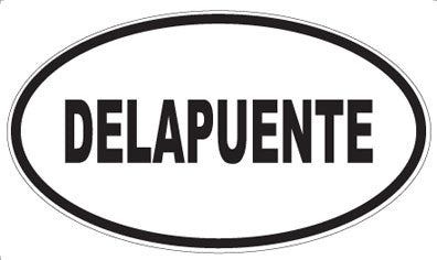 DELAPUENTE - Oval Sticker