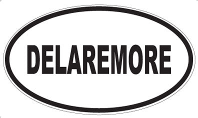 DELAREMORE - Oval Sticker