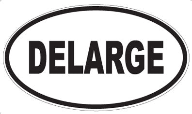 DELARGE - Oval Sticker