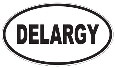 DELARGY - Oval Sticker