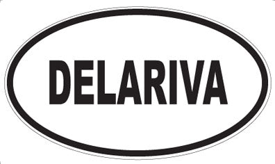 DELARIVA - Oval Sticker