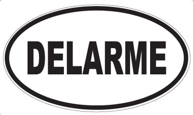 DELARME - Oval Sticker