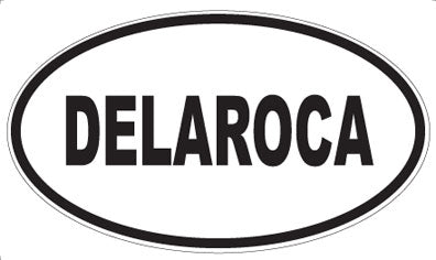 DELAROCA - Oval Sticker