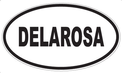DELAROSA - Oval Sticker