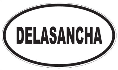 DELASANCHA - Oval Sticker