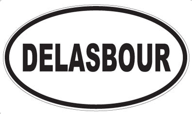DELASBOUR - Oval Sticker