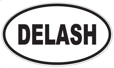 DELASH - Oval Sticker