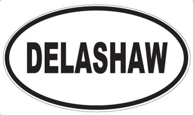 DELASHAW - Oval Sticker