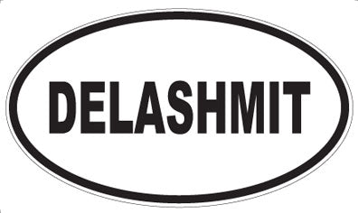 DELASHMIT - Oval Sticker