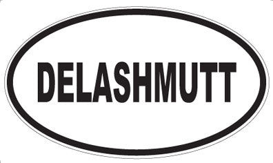 DELASHMUTT - Oval Sticker