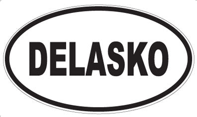 DELASKO - Oval Sticker
