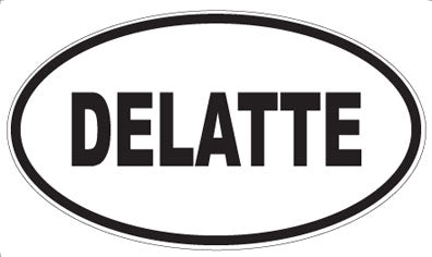 DELATTE - Oval Sticker