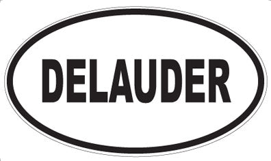 DELAUDER - Oval Sticker