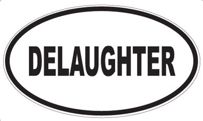 DELAUGHTER - Oval Sticker
