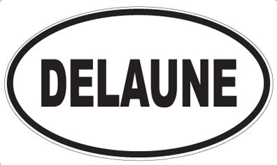 DELAUNE - Oval Sticker