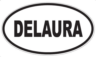 DELAURA - Oval Sticker