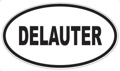 DELAUTER - Oval Sticker