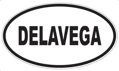 DELAVEGA - Oval Sticker
