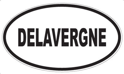 DELAVERGNE - Oval Sticker