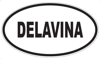 DELAVINA - Oval Sticker