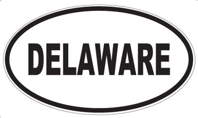 DELAWARE - Oval Sticker