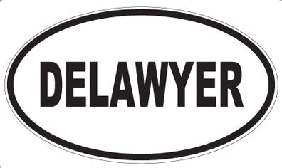 DELAWYER - Oval Sticker