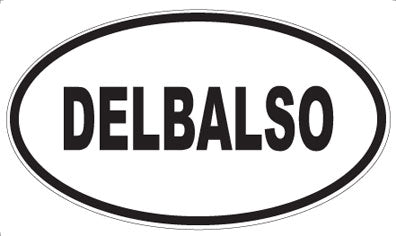 DELBALSO - Oval Sticker
