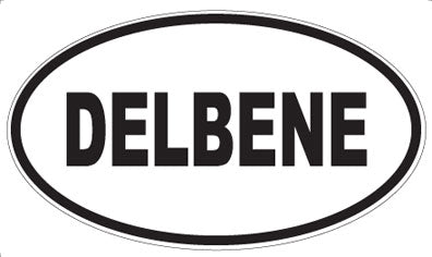 DELBENE - Oval Sticker