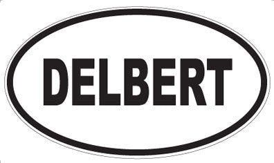 DELBERT - Oval Sticker
