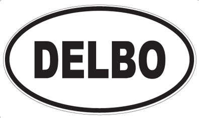 DELBO - Oval Sticker
