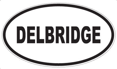 DELBRIDGE - Oval Sticker