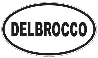 DELBROCCO - Oval Sticker