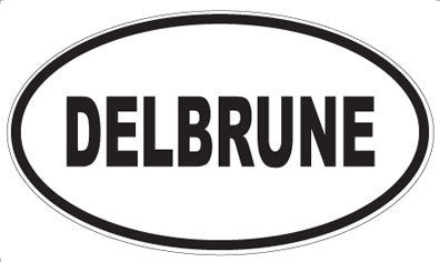 DELBRUNE - Oval Sticker